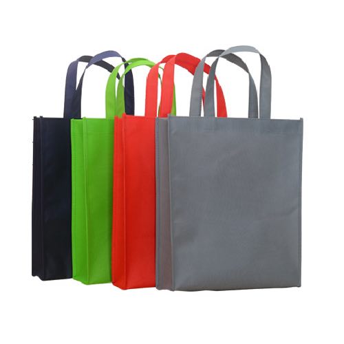 Non-woven shopping bags with handles, manufactured by lanka polysacks (pvt) ltd, dambulla, lanka non-woven packaging (pvt) ltd, Dambulla